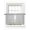 Gray, variant on Boho Leaves Tier Curtains 45 Inch Length,Sheer Curtains for Bedroom Living Room Window Farmhouse Brown Abstract Modern Stripes Rod Pocket Drapes Kitchen Curtains Small Half Window 27.5"x45" 2 Panels