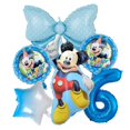 thumbnail image 1 of Juego de globos de papel de aluminio para fiesta de cumpleaños de niña, suministros para baby shower, Disney, rosa, Minnie Mouse, mickey mouse, 1, 2, 3, 4, 5, 6 y 7, 1 of 4