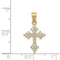 thumbnail image 3 of 10k Yellow Gold CZ Passion Cross Pendant, 3 of 4