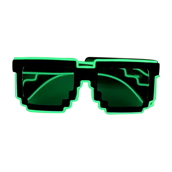 WQQZJJ Polarized Sunglasses for Men's and Women Rectangle Sunglasses LED Luminous Glasses Sunglasses Toy Cool Style