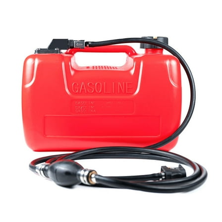 3 Gallon/12L Portable Outboard Boat Fuel Tank, Mercury Marine Boat Engines - Includes 3/8" Gas Hose & Pump