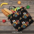 thumbnail image 6 of Naloa Cartoon Tractor Tote Bag for Women, Foldable Tote Bag With Zipper, Large Shoulder Bag, Top Handle Handbag for Travel, Work, Shopping, 6 of 9