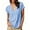 Blue, variant on VBVC Women's Striped V Neck Tops , Summer Casual Loose Blouses For Women,Ladies' Dolman Sleeve Tunic Shirts with Pockets,Black,S-2XL