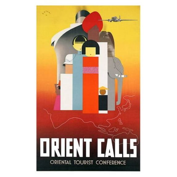 Oriental Tourism Poster 27inx40in for any room 27x40 #553623 Multi-Color Square Adults Poster Time