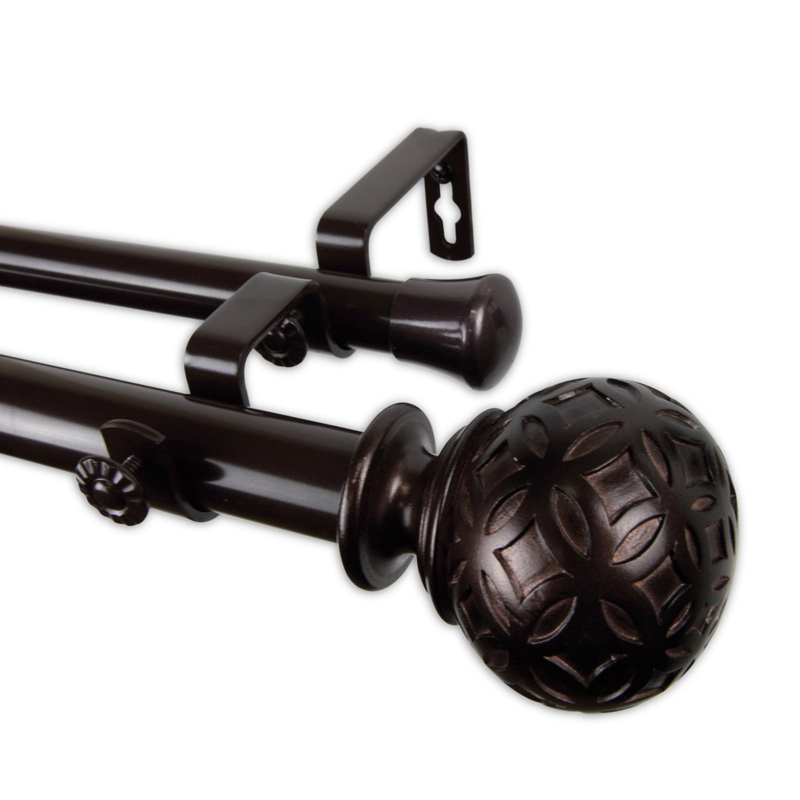 double curtain rod walmart