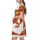 thumbnail image 2 of Disketp Vintage Cowboy On A Bronco Horse para Vestido de Manga Corta para Mujeres, Vestidos de Verano para Mujeres, Casual y Holgado para la Playa, 2 of 6
