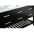 thumbnail image 5 of Design Element London 54" Single Sink Bathroom Vanity Set in Espresso with White Carrera Marble Top, 5 of 9