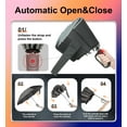 thumbnail image 3 of Inverted Umbrella with Carabiner Handle, Wind Proof Umbrellas For Rain, 46 Inch Portable Reverse Folding Umbrella, Car Umbrella for Women Men, 10 Ribs, 3 of 4