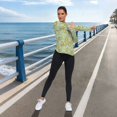 thumbnail image 6 of FORMRS Womens Long Sleeve Shirts UPF 50+ Sun Protection Quick Dry Fishing Hiking Tops, Size S-2XL, Green Avocado Pattern, 6 of 8