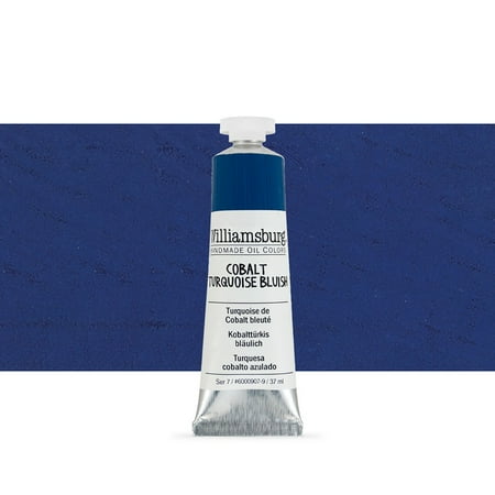 UPC: 0877463000348 | Williamsburg Handmade Oil Paint 37 ml Cobalt Turquoise Bluish