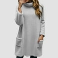 thumbnail image 2 of UAYOTSE Women's Pullover Sweaters Long Sleeve Print Knitted Crew Neck Sweater Tops(A86-Grey,S), 2 of 4
