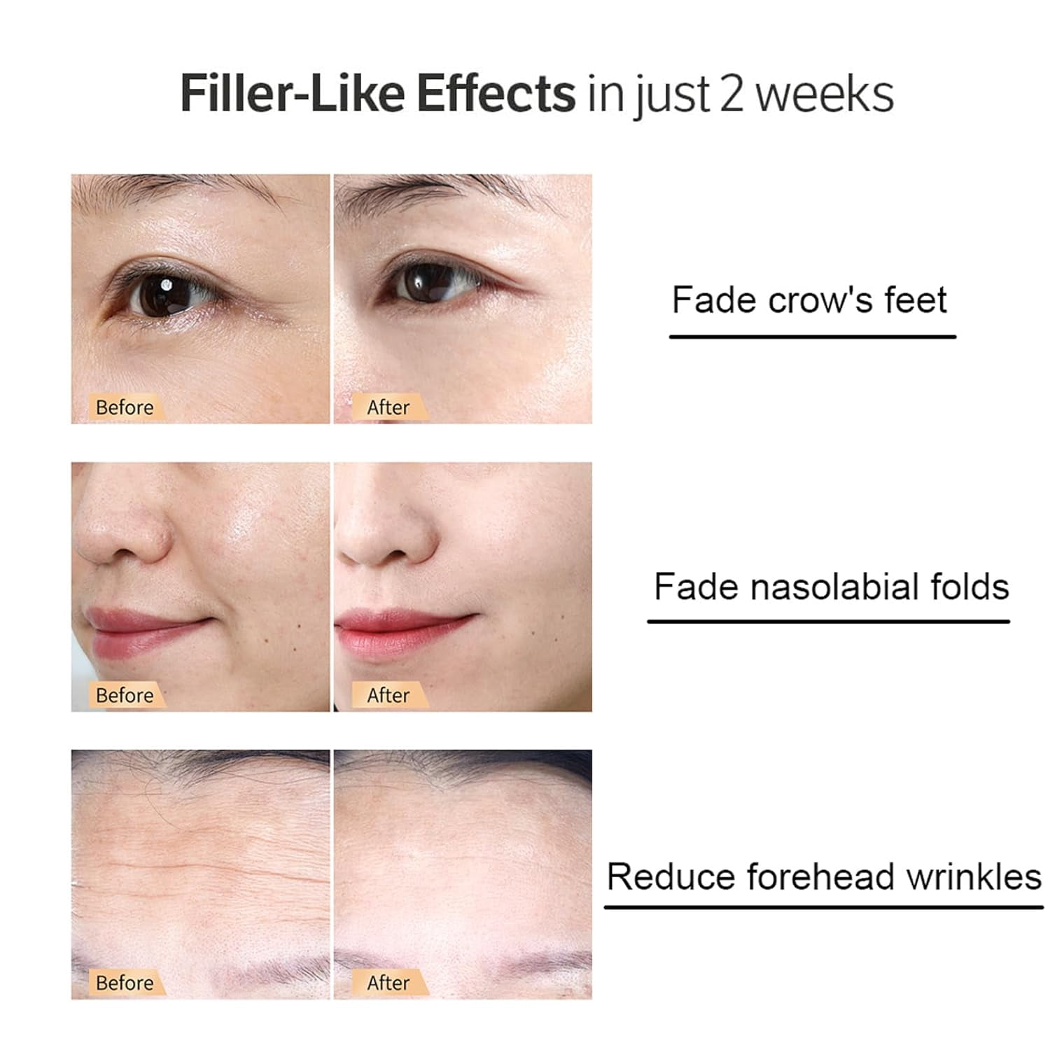 Deep Collagen Anti Wrinkle Cream in Serum 30ml, Deep Moisturizing Essence with Hyaluronic Acid For Soft/Smooth Skin, Reduces Dryness & Fine Lines, Boosts Elasticity, Korean Skincare, 1.01 fl.oz