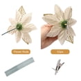 thumbnail image 3 of Injueey 32 unidades/juego de pinzas de flores falsas de Navidad para el hogar y la Oficina, abrazaderas de flores artificiales, Kit surtido de Kits de decoración para fiestas Injueey HA070678-00, 3 of 6