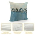 thumbnail image 4 of GOSMITH  Ink Painting Watercolor Blue Birds Spring Home Sofa Chair Bed Decoration Lumbar Pillowcase Decorative Throw Pillow Cover Case Rectangular, 4 of 5