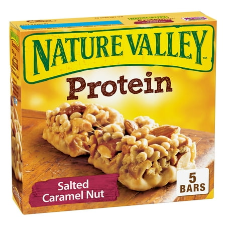 Nature Valley Chewy Granola Bar Protein Salted Caramel Nut 5