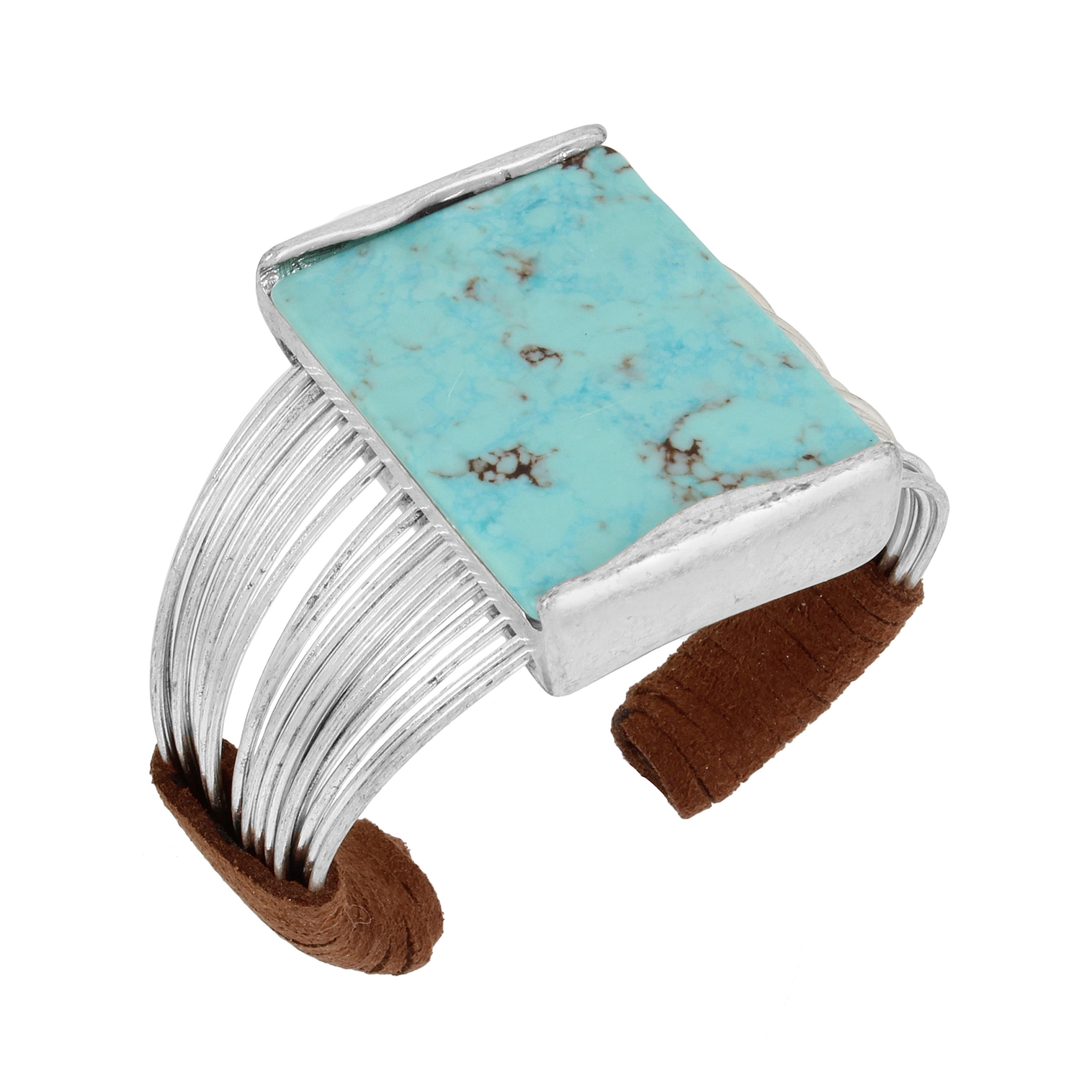 Robert Lee Morris Soho Stone Multi Row Cuff Bracelet