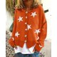 thumbnail image 1 of Suéter de otoño e invierno de Europa y Estados Unidos, cárdigan de punto para mujer, chaqueta de un solo pecho con estrella de cinco puntas, 1 of 6