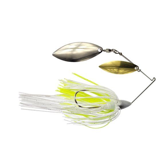 Trophy Bass Company CS-II Double Willow 1/2 Oz Spinnerbait, Nickel Spinner Blades with Trailer, Trout, Walleye, Pike, or Bass Lures, Fishing Lures for Freshwater or Saltwater, Mouse
