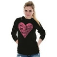 thumbnail image 3 of Love Quote Listen Your Heart Romantic Women's Long Sleeve T Shirt Brisco Brands X, 3 of 6