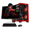 thumbnail image 1 of PC Gamer Completa con IA Xtreme PC Gaming NVIDIA GeForce RTX 5060 Ti AMD Ryzen 7 5700X 32GB SSD 1TB Monitor Curvo 27 180Hz Sistema Liquido WIFI Red gaming 1080p, estudios y multitarea, 1 of 6