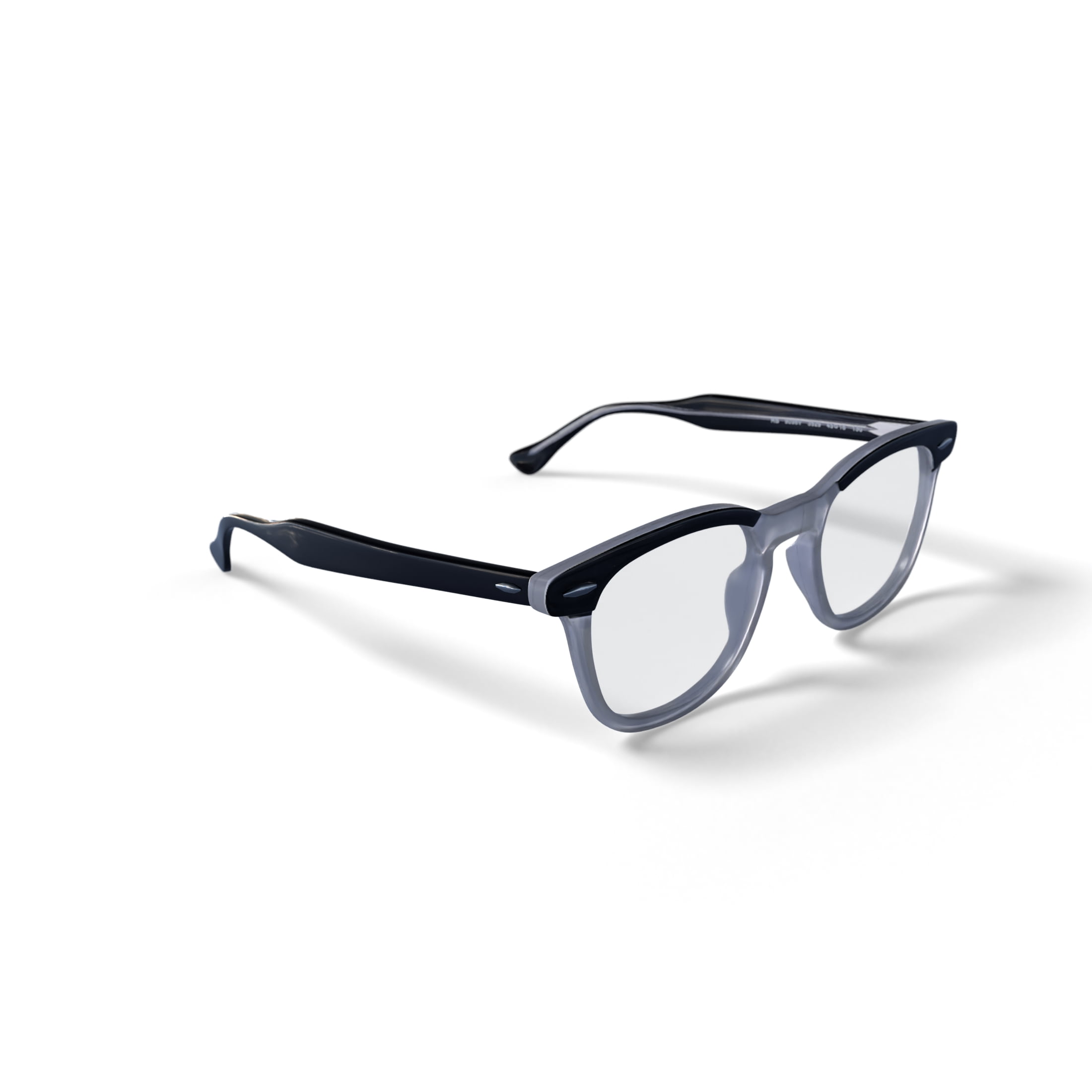 Ray-Ban Youth Size 45 0RY9098V Prescription Eyeglasses with Case, Black on Transparent