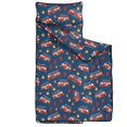 thumbnail image 2 of Fireman and Flame Blue Pattern Teens Toddler Nap Mat with Pillow, Sleeping Mat Bag for Preschool Daycare 51"x22", 2 of 6