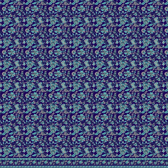 Soimoi Japan Crepe Satin Fabric Artistic Leaves & Flower Panel Printed Fabric 1 Yard 42 Inch Wide