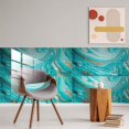thumbnail image 3 of 20 Pieces Marble Tile Stickers Decorative Adhesive for Bathroom and Kitchen Tile Stickers (Blue,20x20cm), 3 of 5