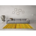 thumbnail image 3 of Ahgly Company Indoor Rectangle Oriental Yellow Modern Area Rugs, 7' x 9', 3 of 4