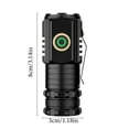 thumbnail image 4 of Powerful Mini LED Flashlight Super Bright Aluminium Pocket Torch Rechargeable Waterproof Hiking Camping Flash Light with Magnet, 4 of 10