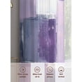 thumbnail image 6 of Abstract Gray Sheer Curtains 72 Inches Long 2 Panels Purple Mottled Graffiti Color Block Modern Art Light Filtering Semi Sheer Window Curtains Drapes for Bedroom Living Room 52"x72", 6 of 7
