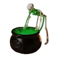 thumbnail image 5 of Halloween Decoration Indoor Witches Vintage Puking Skeleton Cauldron,Green Led Mist Maker Spooky Black Witch Bowl Halloween Decor For Party Kitchen Mantel Tabletop, 5 of 5