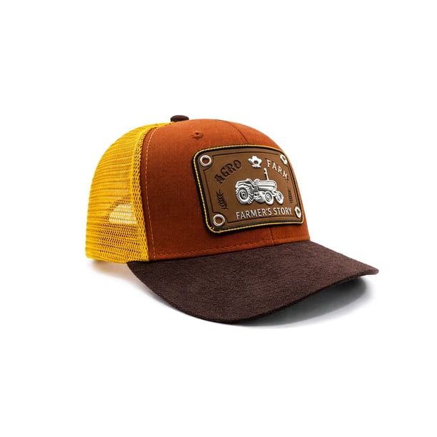 KNITE Gorra Farmer Agro Cafe Trucker Hombre Ajustable Tractor Estilo Rancher