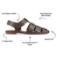 thumbnail image 3 of Journee Womens Cailinna Caged Buckle Square Toe Flats, Widths Available, 3 of 10