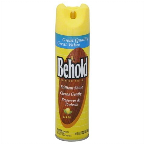 Behold Furniture Polish Lemon, 12.5 oz Aerosol Spray, 6/Carton