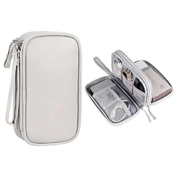 GASTROPOD Portable Cable Organizer Bag, Travel Cord Organizer Pouch Small Electronics Accessories Bag Tech Cord Storage Pouch for Cable, Charger, Drive, Earphone, USB, SD Card