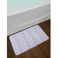thumbnail image 2 of Butterfly Bath Mat, Continuous Pattern of Monotone Abstract Winged Delicate Insect, Plush Bathroom Decor Mat with Non Slip Backing, 29.5" X 17.5", Lavender Blue Dark Grey, by Ambesonne, 2 of 2