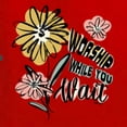 thumbnail image 6 of Wild Bobby Worship While You Wait Sunflower Pink and Yellow Inspirational/Christian Unisex Hoodie Sweatshirt, Red, XX-Large, 6 of 6
