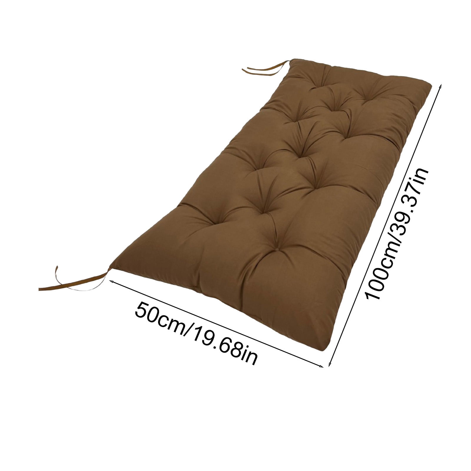 Indoor Outdoor Cushion for Patio Chair, Replacement Seat Pad for Lounger Garden Furniture, Waterproof Polyester Pillow, Easy Care, Soft and Comfortable