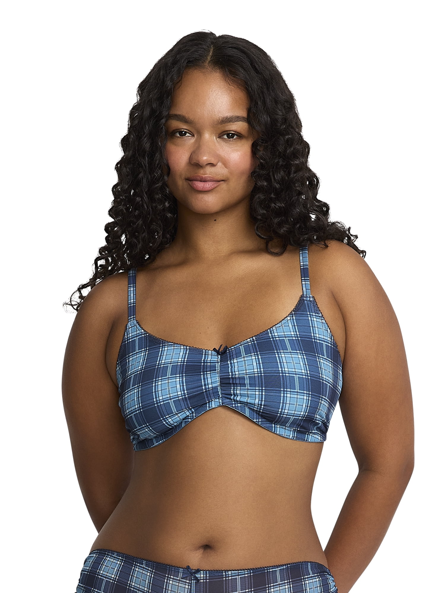 Mills by Millie Bobby Brown Women's Ruched Mesh Bralette, Sizes XS-XXXL