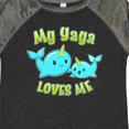 thumbnail image 4 of Inktastic My Yaya Loves Me- Cute Narwhal Boys or Girls Toddler T-Shirt, 4 of 5
