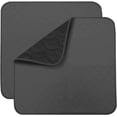 thumbnail image 1 of Anti-Slip Absorbent Washable Incontinence Pad Seat 4 Layer Design Chair Absorbent Pad Protector - For Seniors, Adults, Children or Pets Pad Protector - Set of 2(Black), 1 of 5
