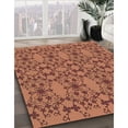 thumbnail image 3 of Ahgly Company Machine Washable Indoor Round Transitional Fire Brick Red Area Rugs, 8' Round, 3 of 7