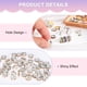 thumbnail image 2 of Paquete de 200 cuentas espaciadoras rondelle, cuentas sueltas de cristal de rhinestone checo de 0.31 pulgadas/8mm [Champagne], 2 of 6