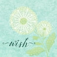 thumbnail image 4 of Lovely Blue-Green and Cream Dream, Hope and Wish Dandelion Prints by Noonday Design; Floral Decor; Three 12x12in White Framed Prints, 4 of 6