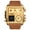 Gold Brown, variant on Watches for Men Chronograph Fashion Business Quartz Watch Luminous Waterproof Casual Wrist Watches Auto Date Rose Gold Case with Blue Dial (Leather Strap)
