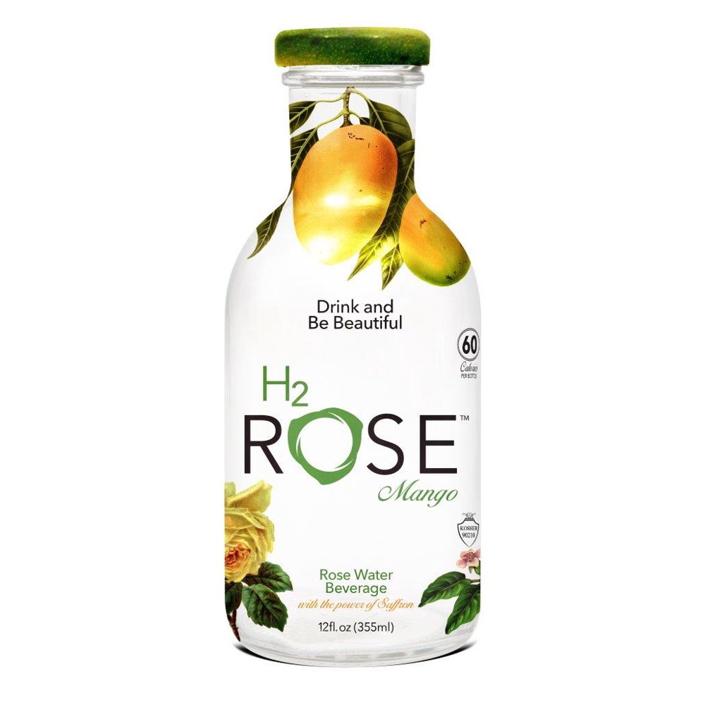 H2Rose Rose Water Beverage Mango 12 oz.