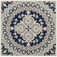 thumbnail image 2 of SAFAVIEH Bellagio Zoja Floral Wool Area Rug, Navy Blue/Ivory, 5' x 5' Square, 2 of 8