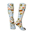 thumbnail image 4 of Balery Insects and Flowers Printed Novelty Socks Men's Women's Crew Socks Sports Socks Knee High Socks Cotton Socks Quirky and Cool Socks, 4 of 9
