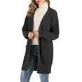 thumbnail image 5 of Women's Open Front Duster Cardigan Long Sleeve Thin Sweater Loose Causal Lightweight Kimono Cardigan Plus Size, 5 of 8